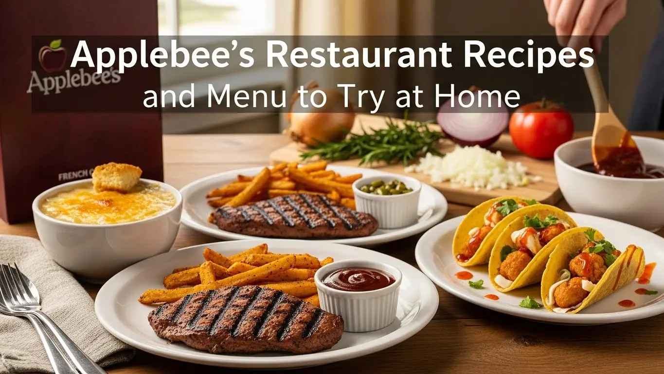 Applebee’s Restaurant Recipes and Menu