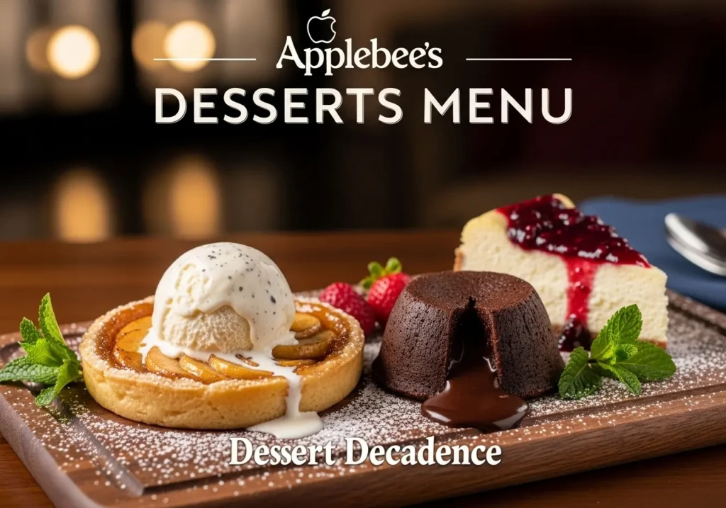 Applebees Desserts Menu.