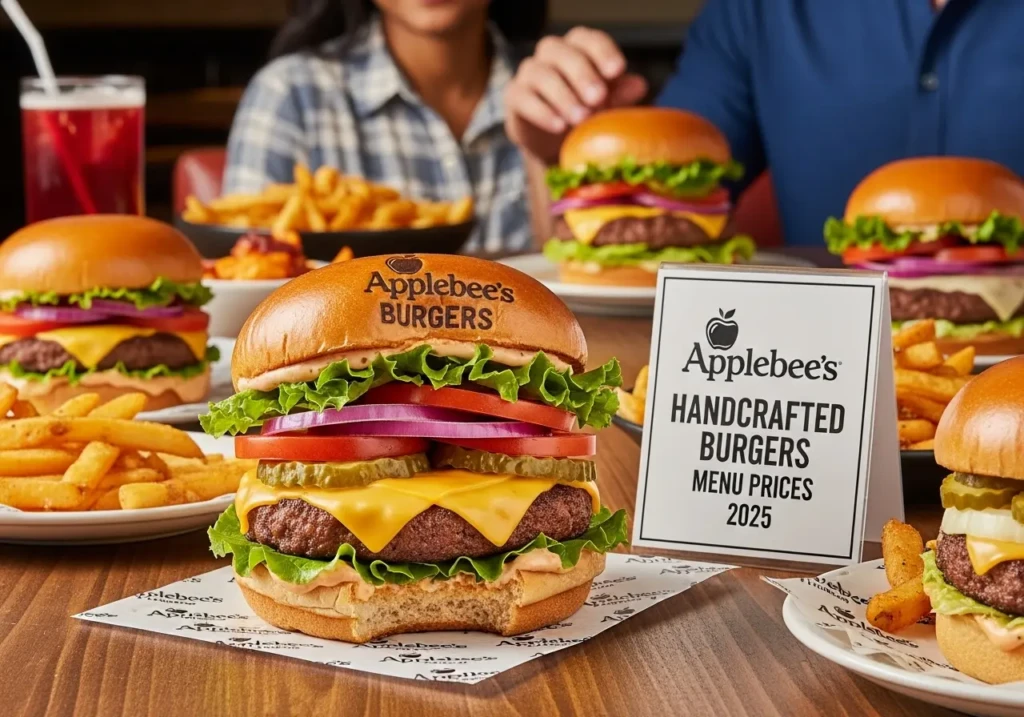 Applebee’s Handcrafted Burgers Menu