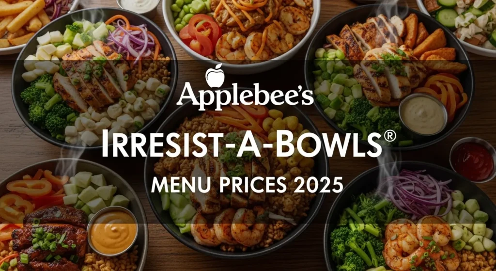 Applebees Irresist-A-Bowls® Menu