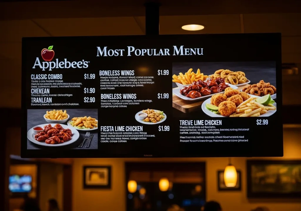 applebees most popular menu prices