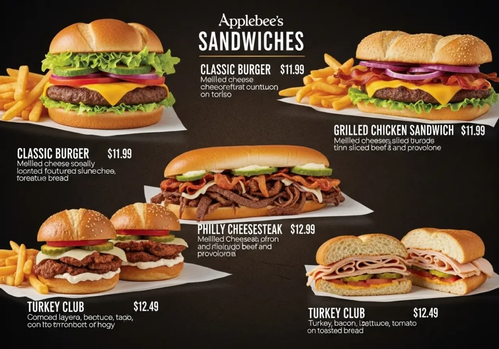 Applebees Sandwiches