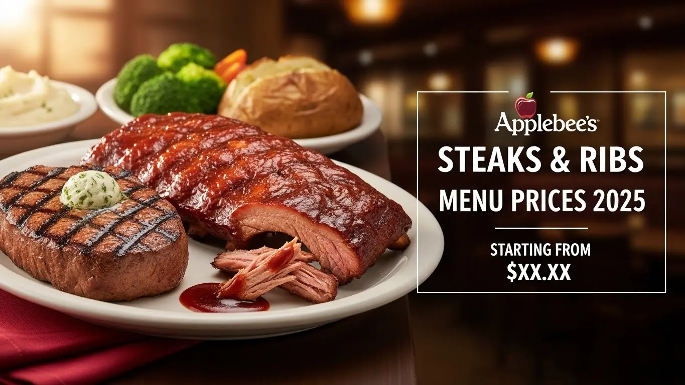 Applebees Steaks & Ribs Menu Prices 2025